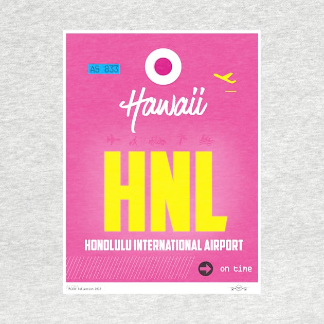 HNL Honolulu Hawaii airport code by Woohoo